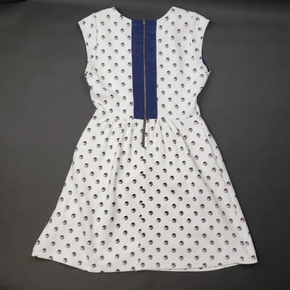Maison Jules Cube Print Sleeveless Dress Pockets - Picture 3 of 6